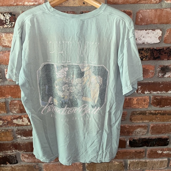 Phi Mu Carolina Ball Old Fort Jackson 2019 Sorority T-Shirt - Picture 5 of 8